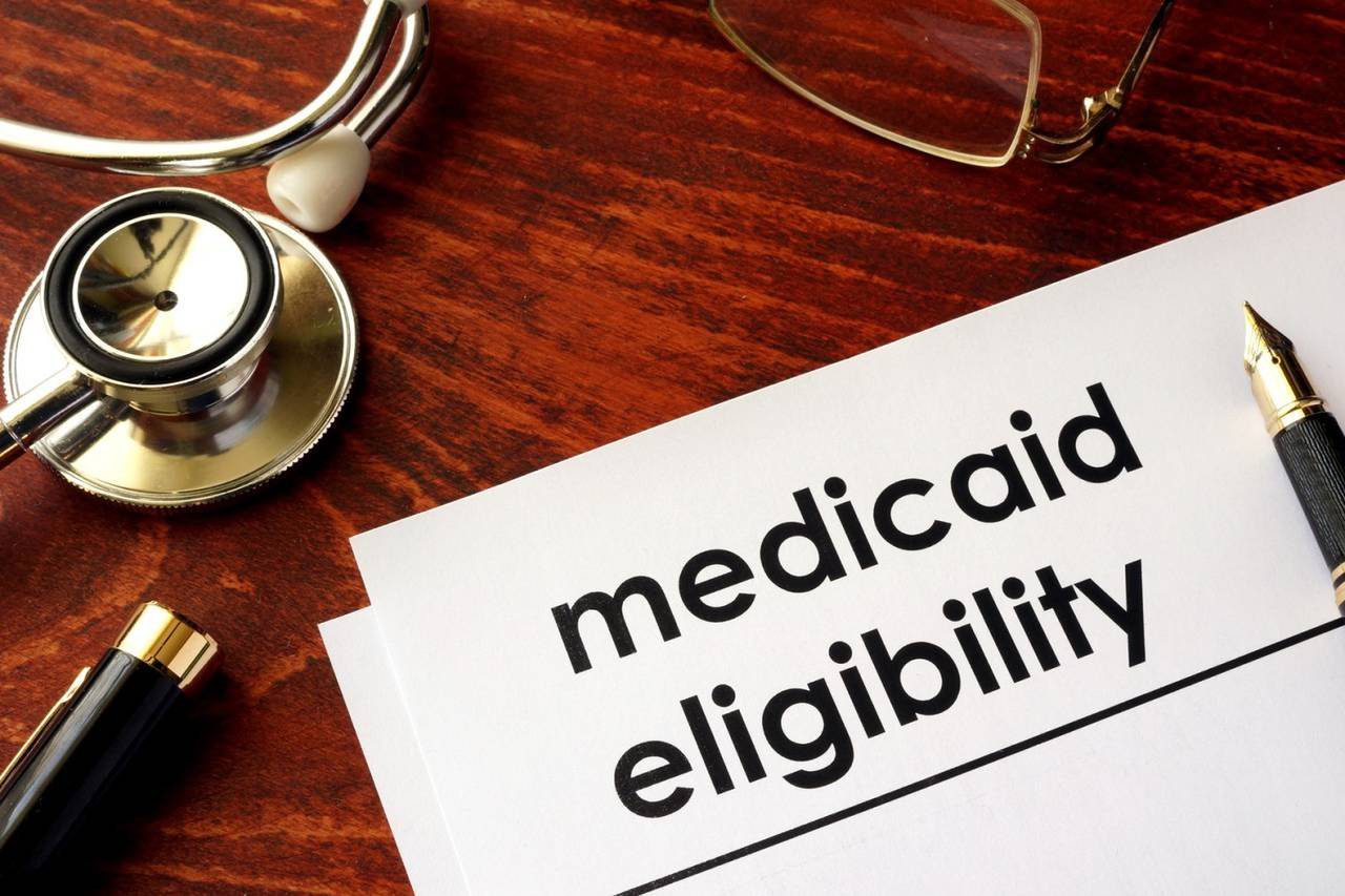 Medicaid Eligibility form on desk