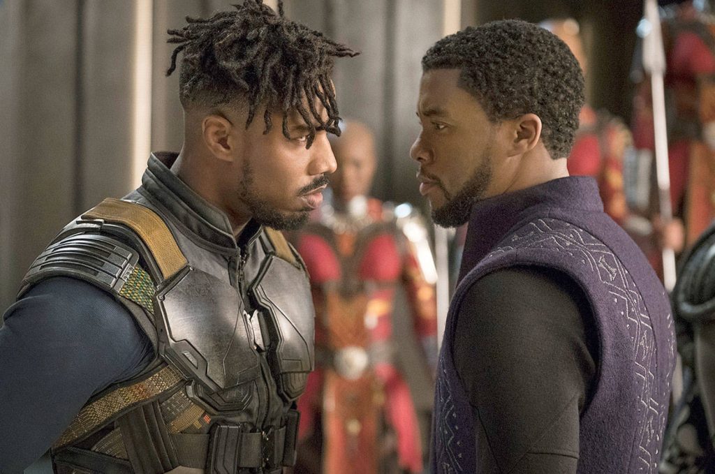 Michael B. Jordan and Chadwick Boseman